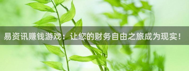 高德娱乐平台注册：易资讯赚钱游戏：让您的财务自由之旅成为现实